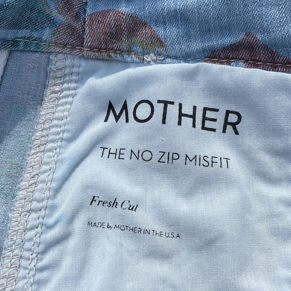 MOTHER Floral Jogger Style Blue and Pink - Picture 13 of 13